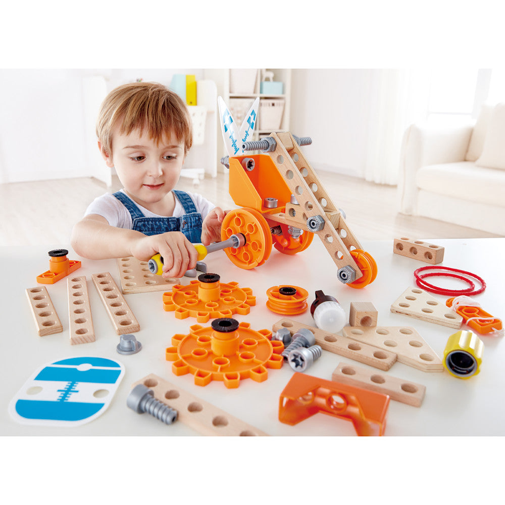 Hape: Junior Inventor: Deluxe Experiment Kit  - 57pc