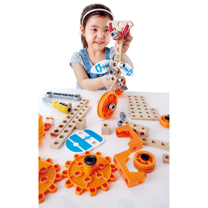 Hape: Junior Inventor: Deluxe Experiment Kit  - 57pc