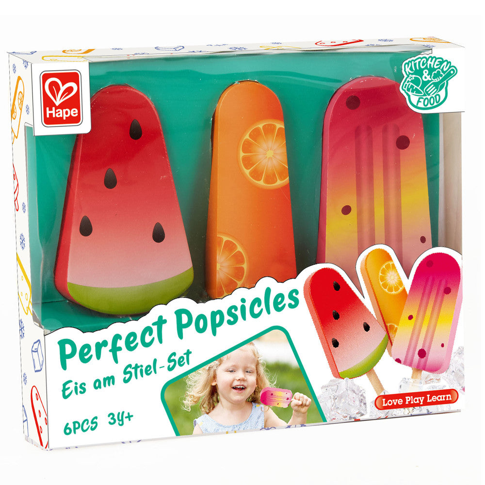 Hape Perfect Popsicles 3pc Wooden Toy Kitchen Playset – Toys