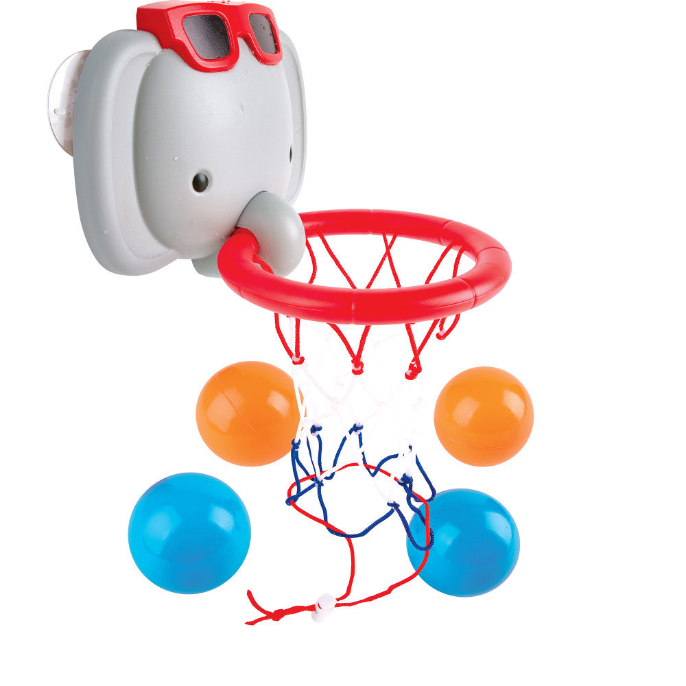 Hape Elephant Bath Basketball Set for Toddlers - Fun Bathtub Shooting Game