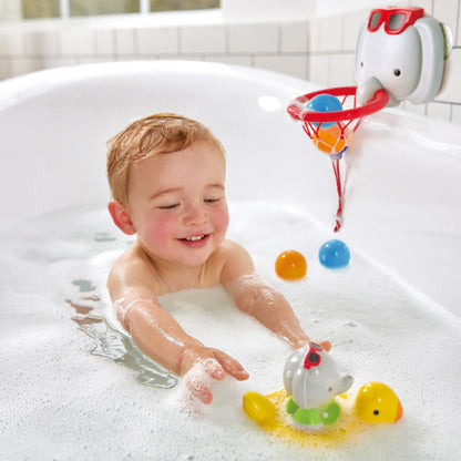 Hape: Spin Splash 'n' Swim Elephant - Bathtime Windup Spinning Toy