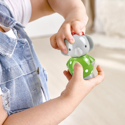 Hape: Spin Splash 'n' Swim Elephant - Bathtime Windup Spinning Toy