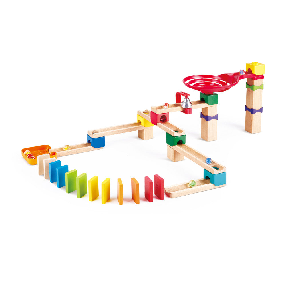 Hape Crazy Rollers Marble Run - 50 Piece Wooden Racetrack Building Set