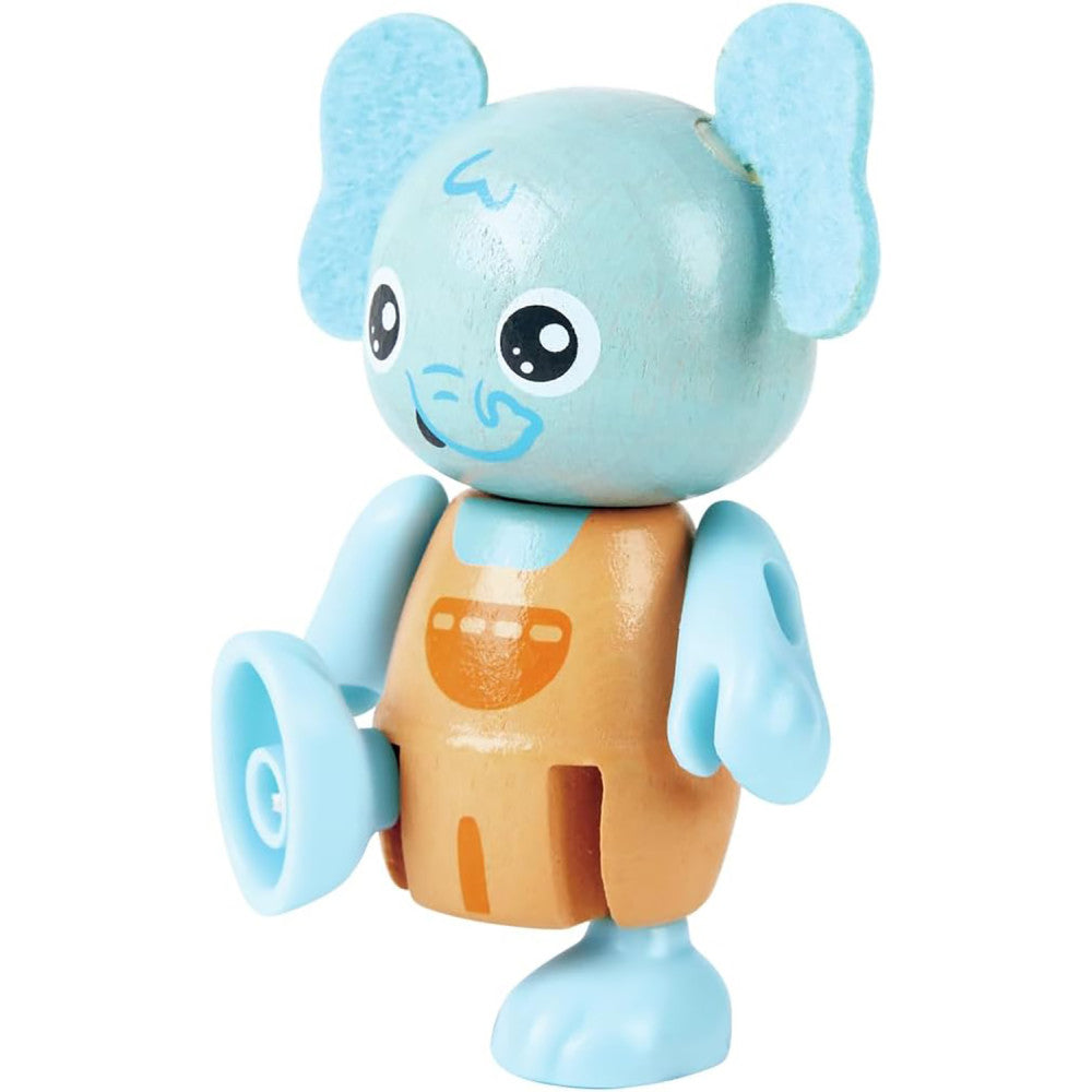 Hape: Wonderland Elephant Family - 4 Animal Articulated Figurines