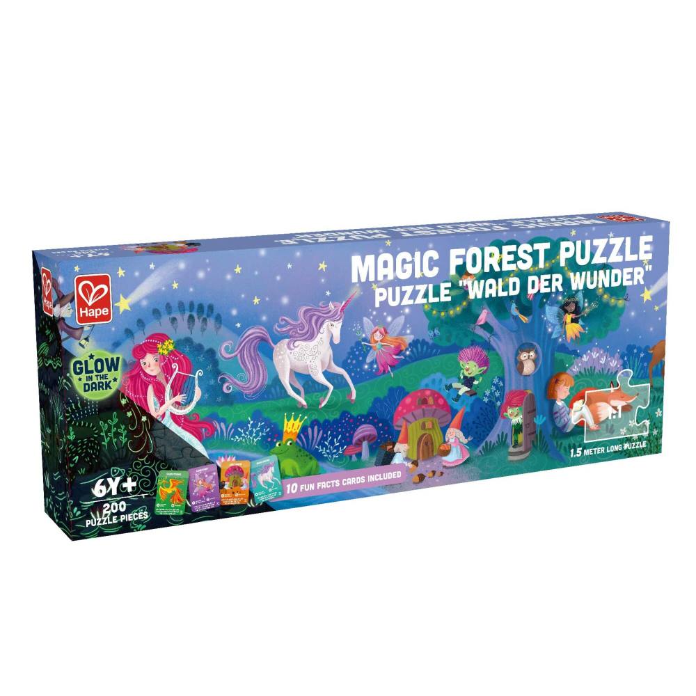 Hape Magic Forest Glow-In-The-Dark Floor Puzzle - 200 Pieces