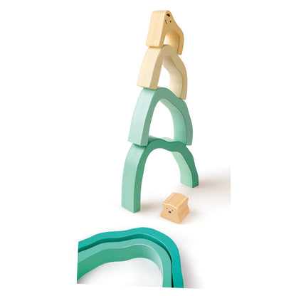 Hape: Arctic Polar Bear Stacking Blocks - Wooden Nesting Toy