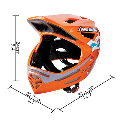 Hape: Sports Rider Safety Helmet - Orange - Full Face Bike Helmet