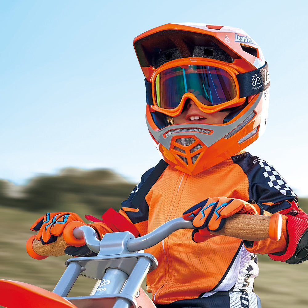 Hape: Sports Rider Safety Helmet - Orange - Full Face Bike Helmet