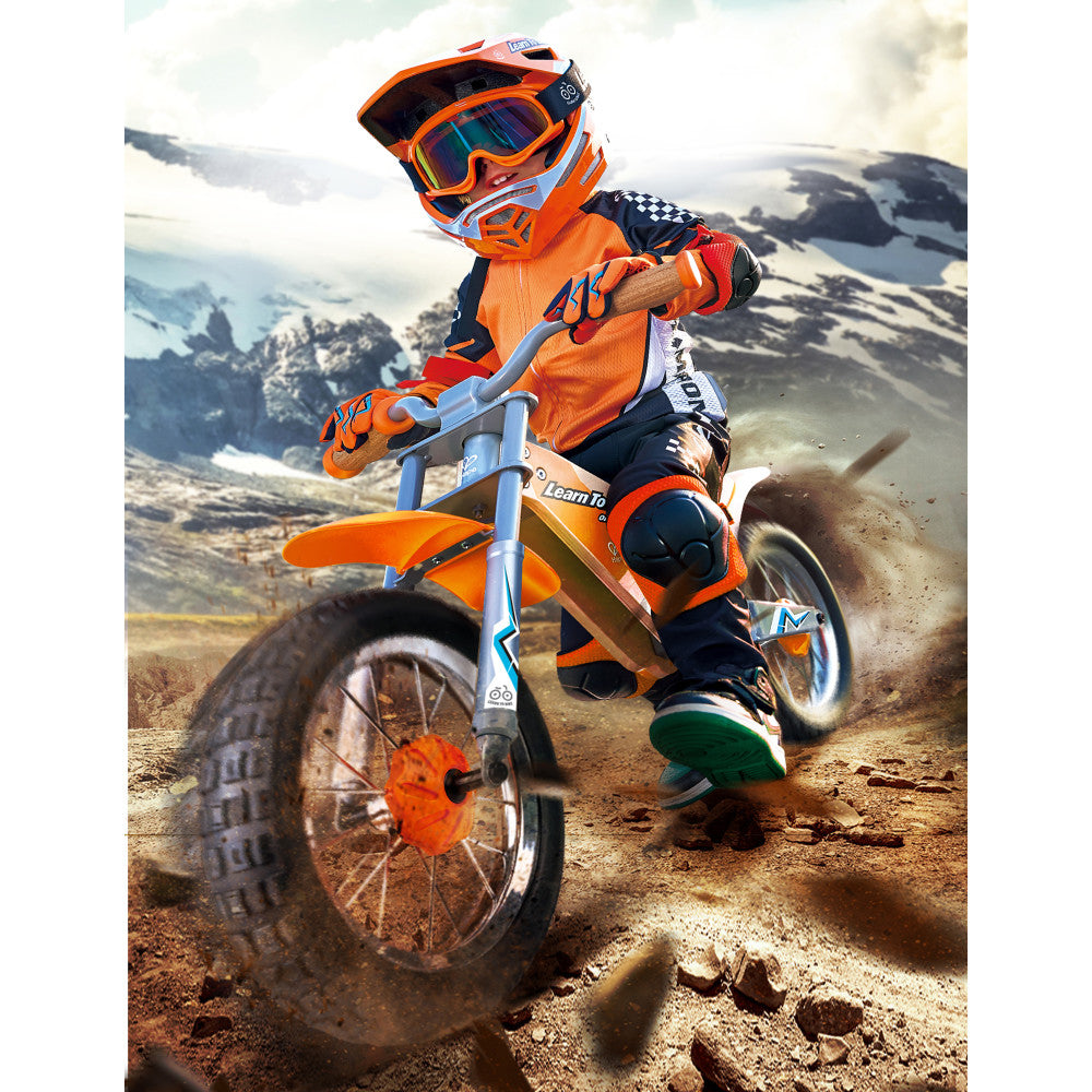 Hape: Off Road Balance Bike - Orange - 2 Wheeled, Learn To Ride