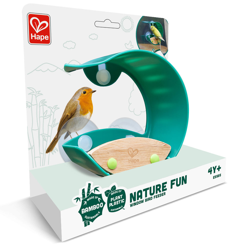 Hape: Nature Fun - Window Bird Feeder, Kids Ages 4+