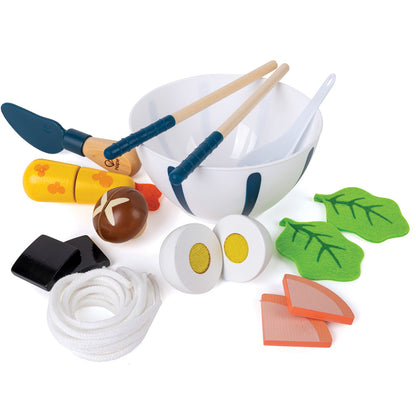 Hape: Slurp-Slurp Udon Set - 11pc, Wooden Food Toy