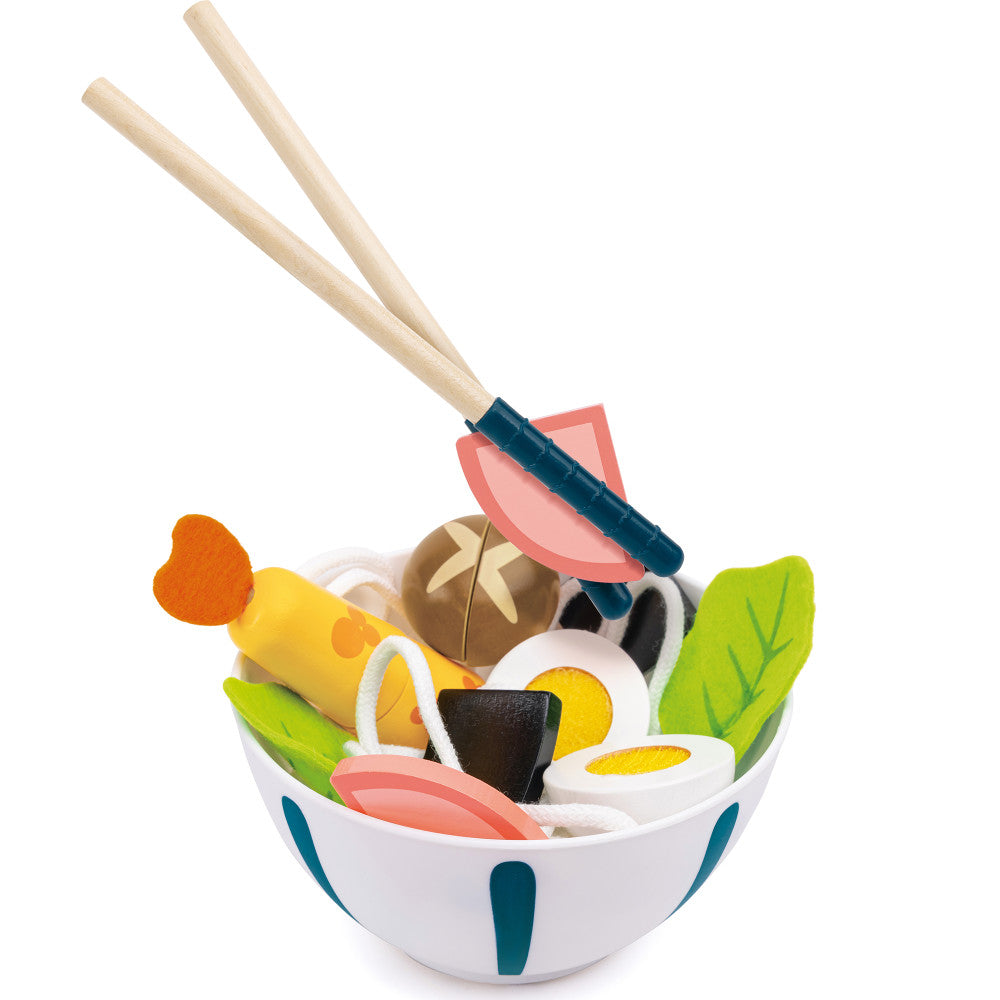 Hape: Slurp-Slurp Udon Set - 11pc, Wooden Food Toy