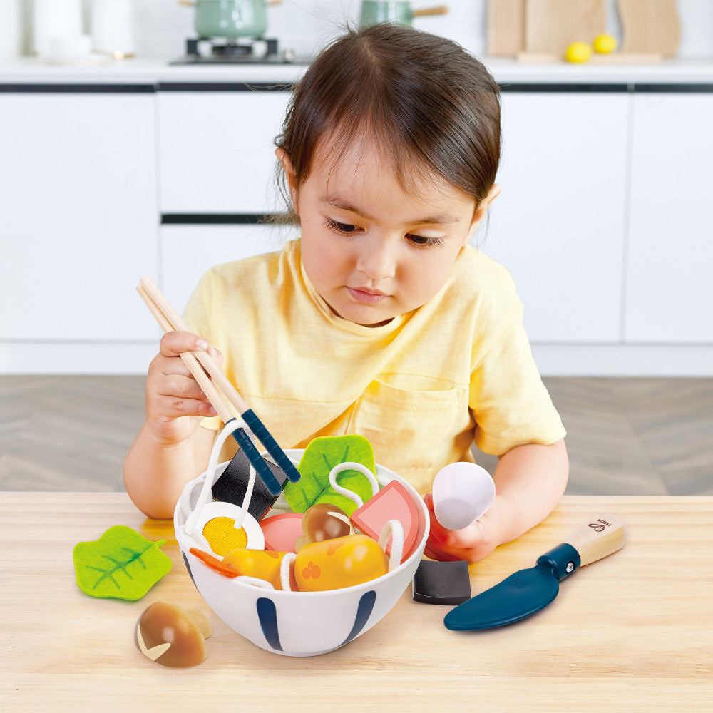 Hape: Slurp-Slurp Udon Set - 11pc, Wooden Food Toy