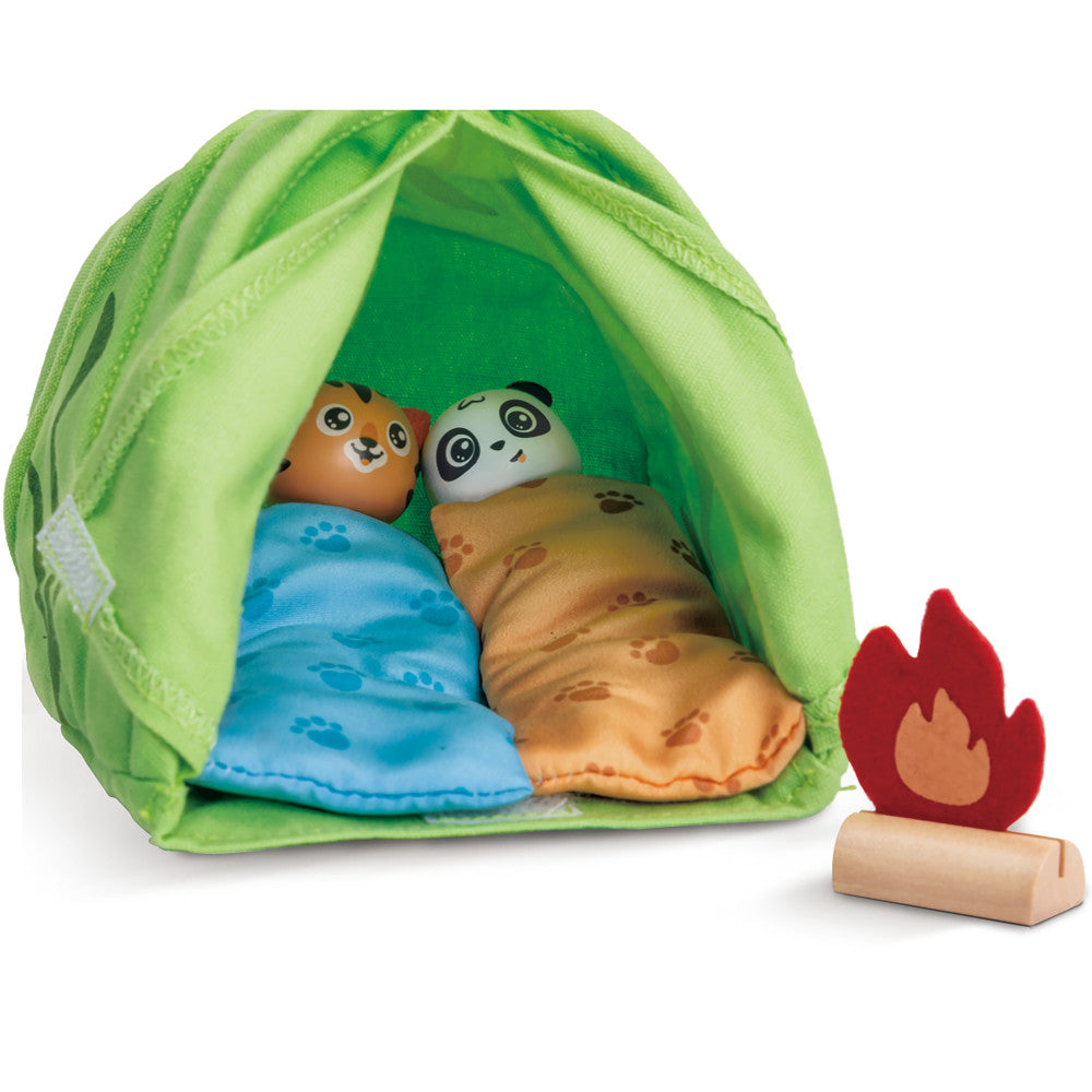 Hape: Eco-Camping Playset - 24pc Wooden Nature Toy