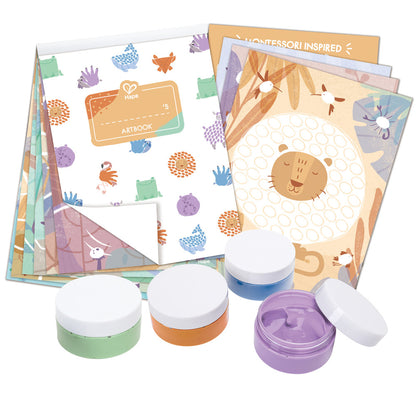 Hape: Finger Painting - 16pc Art Set, Animal & Nature Theme