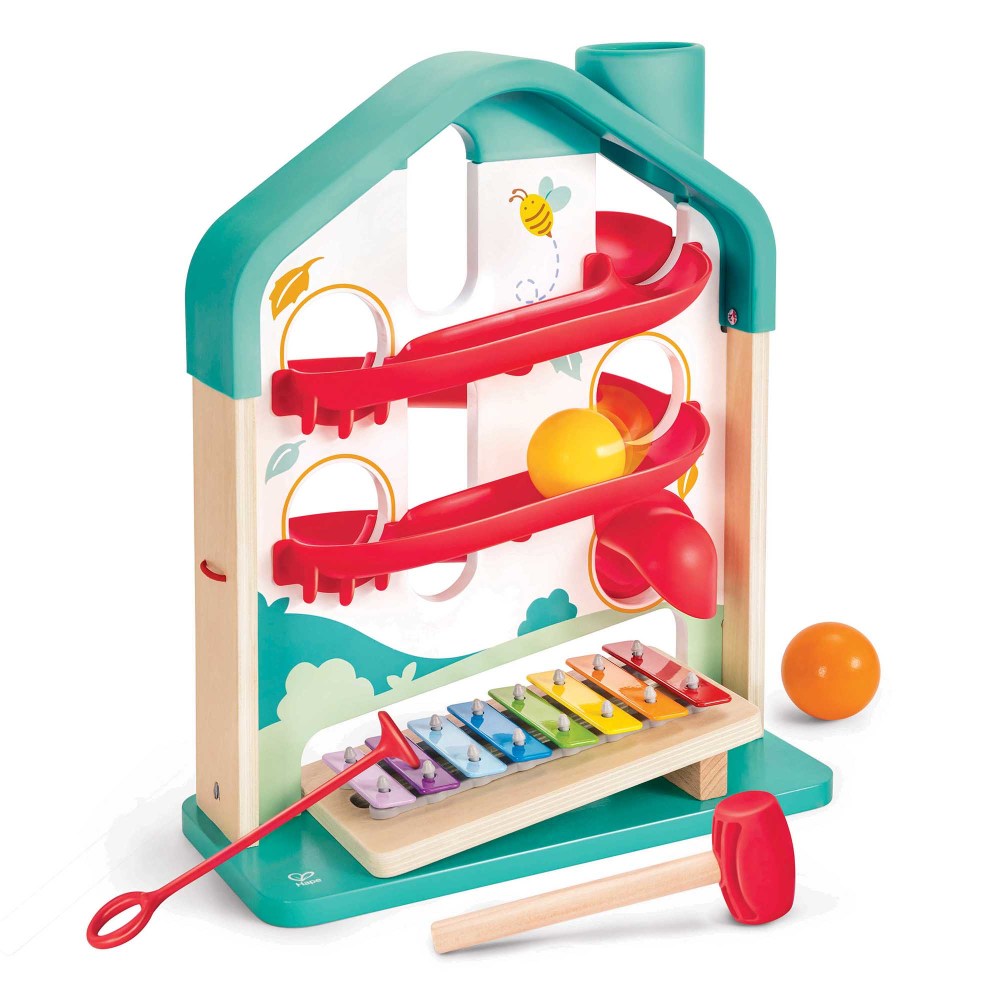 Hape: Melody Mansion Ball Run - Colorful Wooden Toy