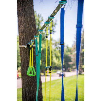 Treslines: Swingset Gymnastics Kit 36 ft - Gym Rings, Trapeze Bar