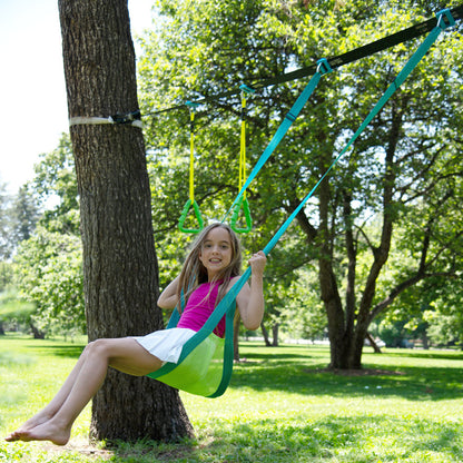 Treslines: Swingset Gymnastics Kit 36 ft - Gym Rings, Trapeze Bar