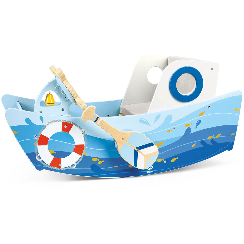 Hape: Captains Rocking Boat - Wooden Ride-On Seat Chair Rocker