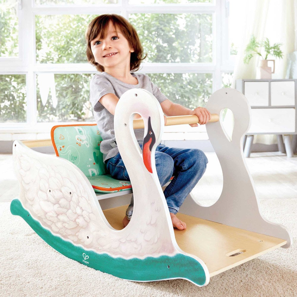 Hape: 2-in-1 Swan Seat - Babies & Toddlers Ages 6mo+