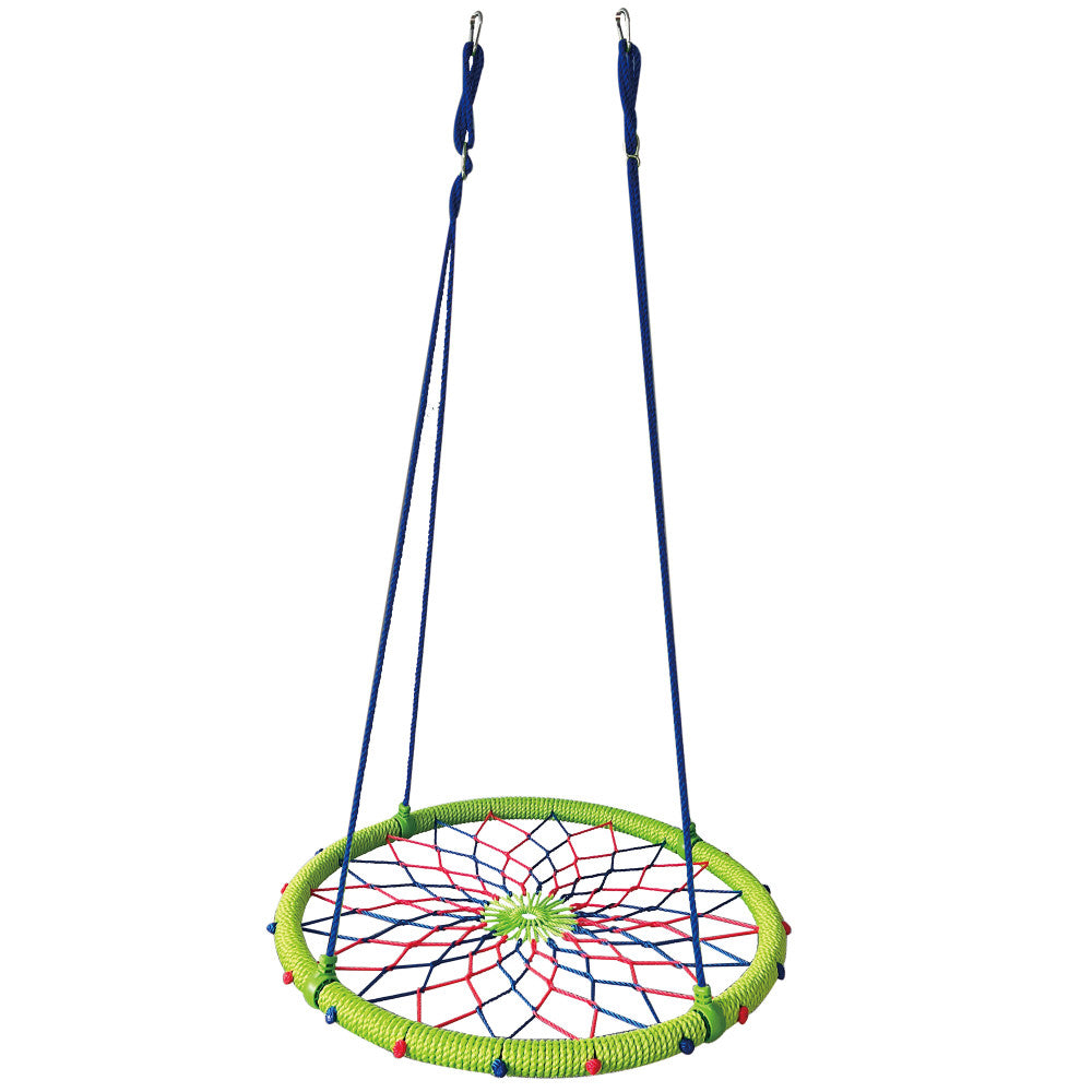 Treslines: 38" Dreamcatcher Swing - Colorful Woven Pattern, Kids Ages 3+