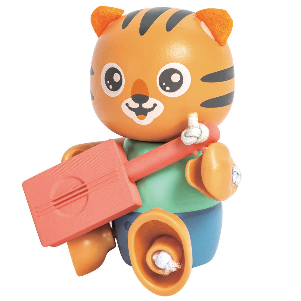 Hape: Milo & Melody Set - 2 Tiger Articulated Toy Figurines