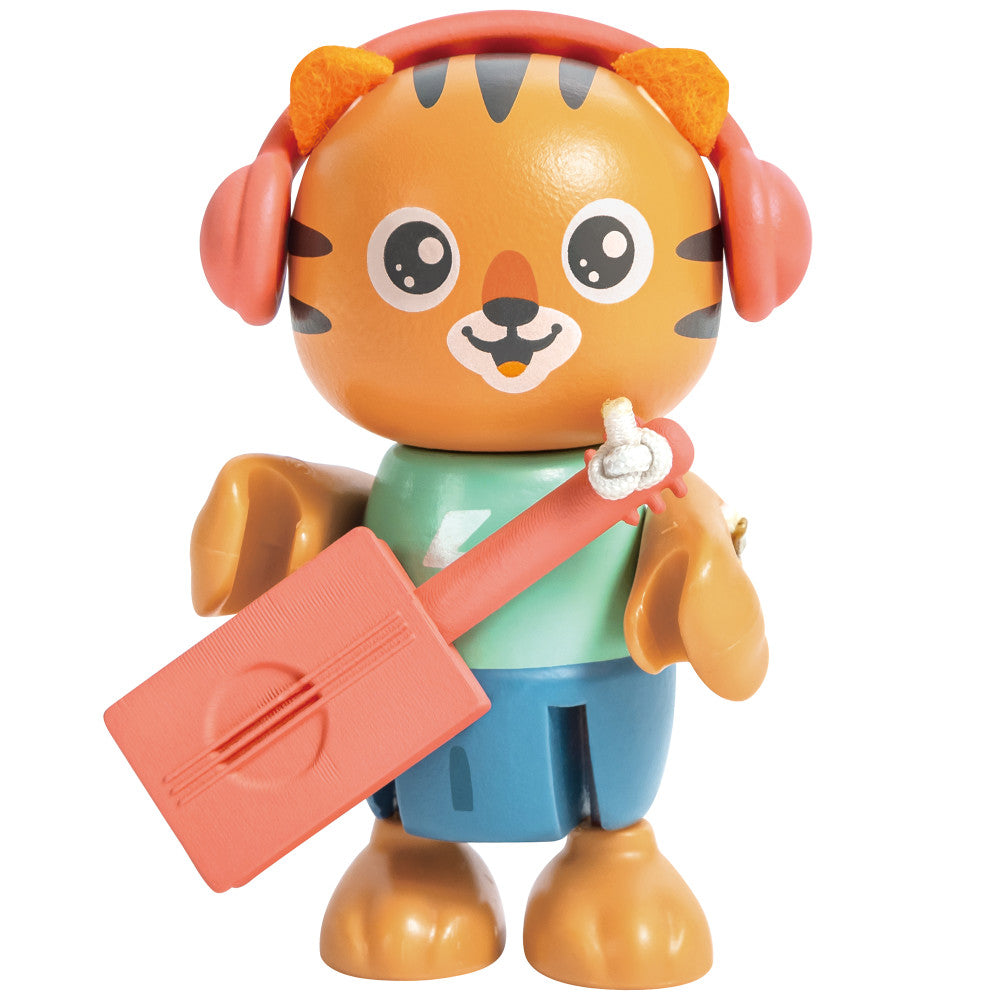 Hape: Milo & Melody Set - 2 Tiger Articulated Toy Figurines