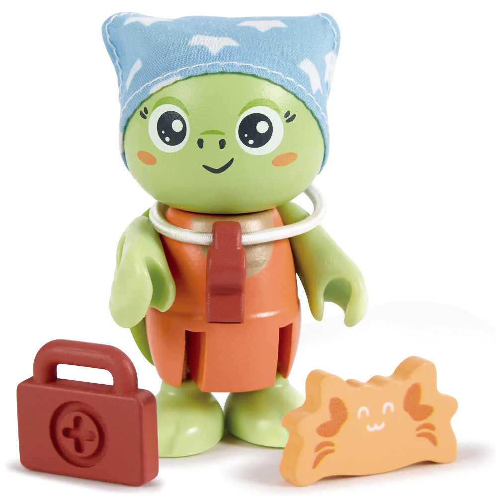 Hape: Kayl & Wai Set - 2 Turtle Articulated Toy Figurines