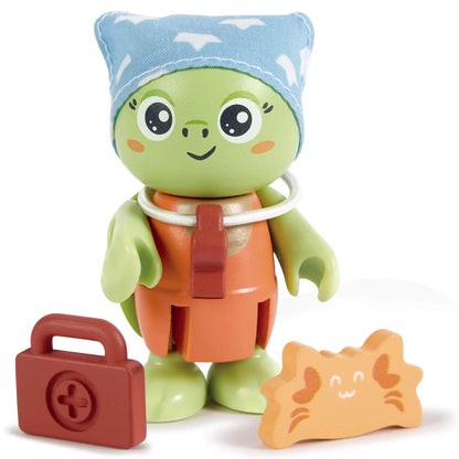 Hape: Kayl & Wai Set - 2 Turtle Articulated Toy Figurines