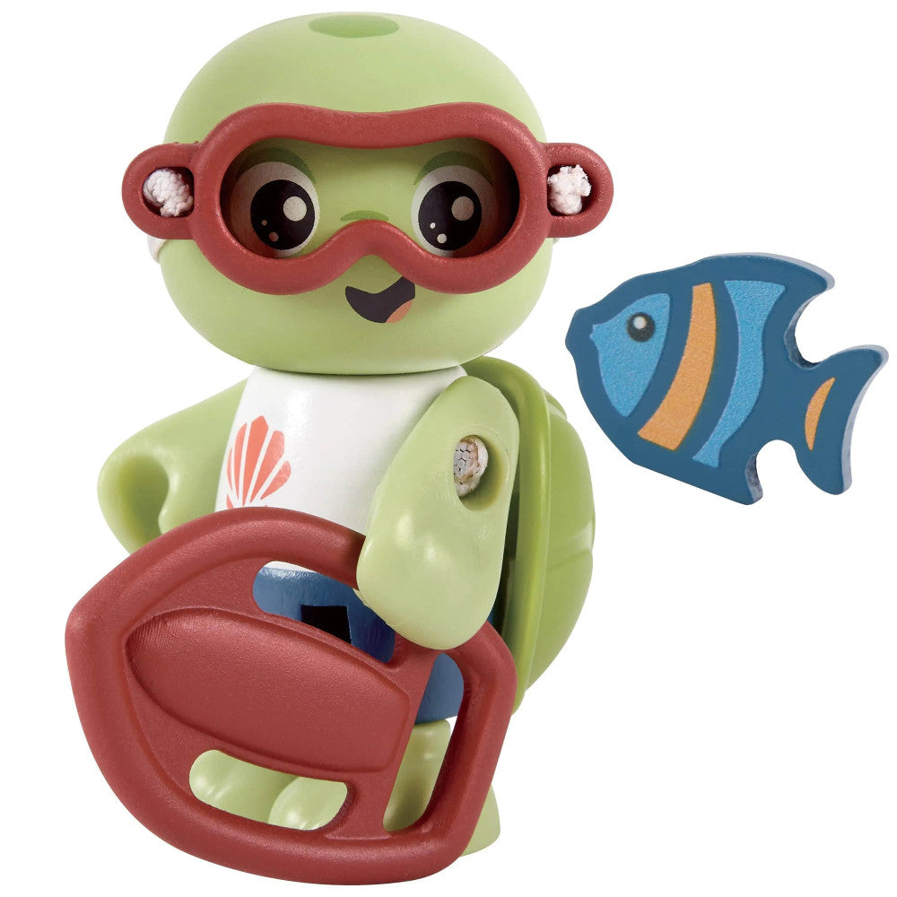 Hape: Kayl & Wai Set - 2 Turtle Articulated Toy Figurines