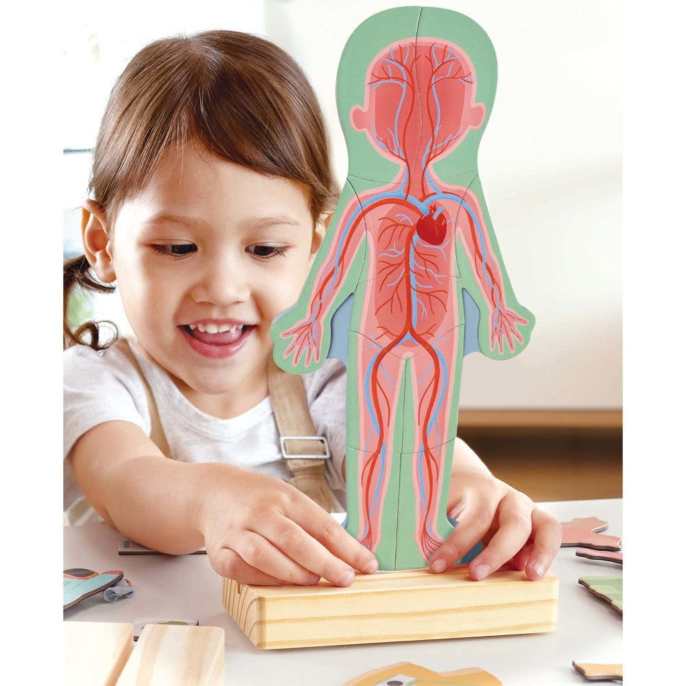 Hape: Human Body Magnetic Puzzle - 68pc