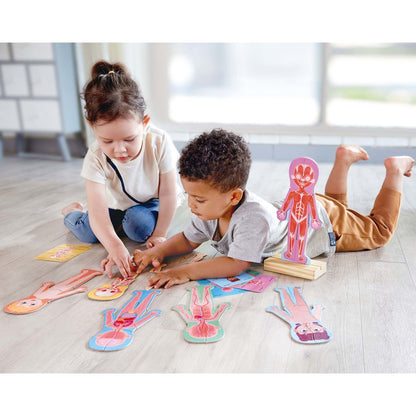 Hape: Human Body Magnetic Puzzle - 68pc