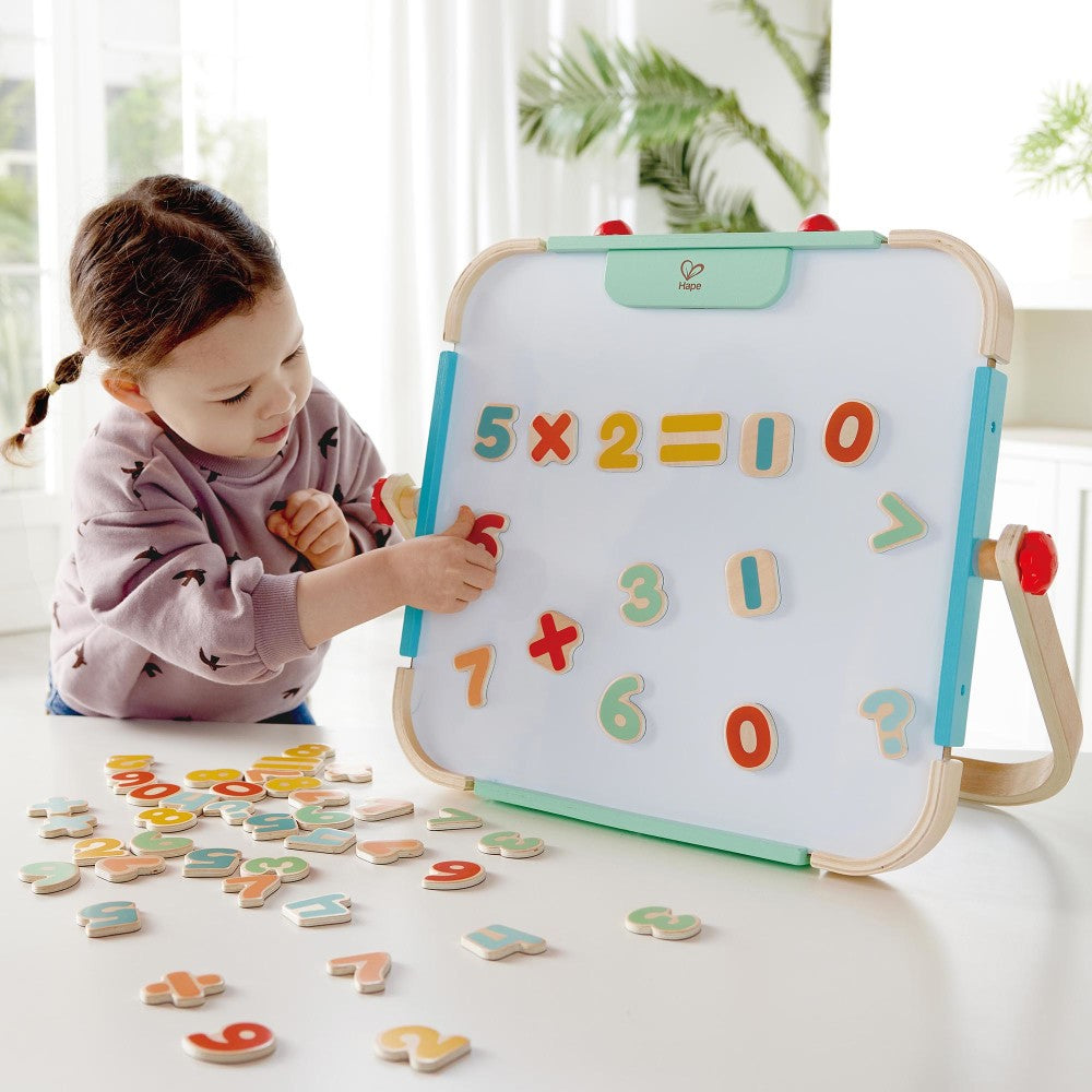 Hape: Magnetic Numbers - 54pcs, Colorful Wooden Magnets