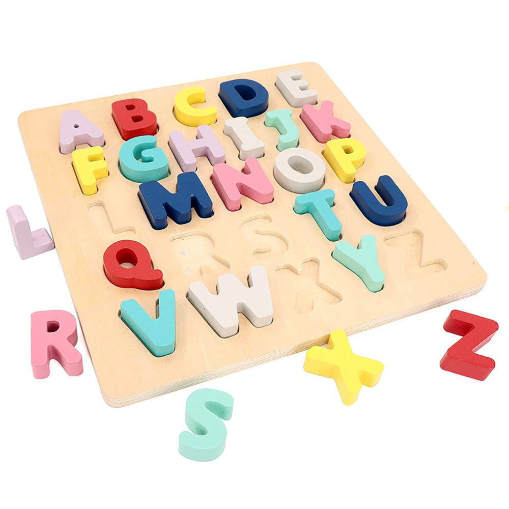 LEO & FRIENDS: Wooden Chunky Alphabet Puzzle - 27 Piece Set