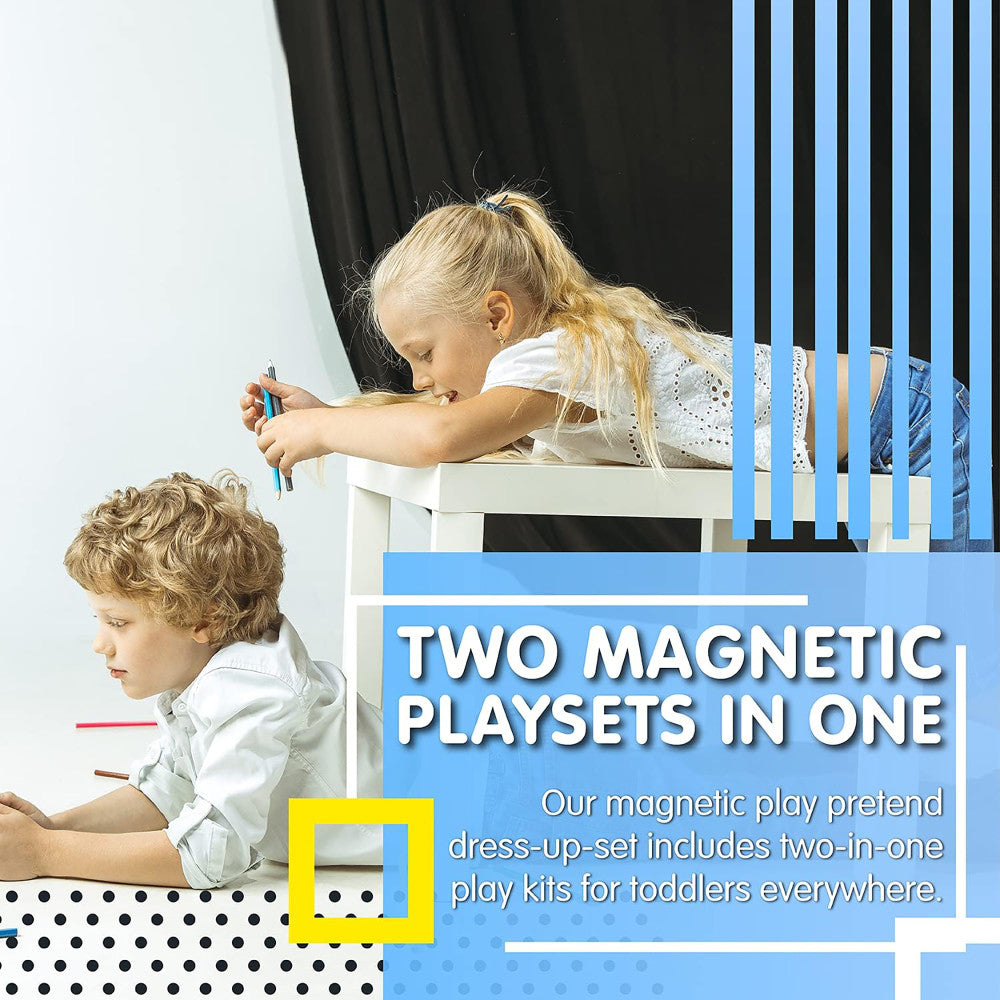 LEO & FRIENDS: Magnetic Transportation Playset - 71-Piece Set - Magnet Activity Toy