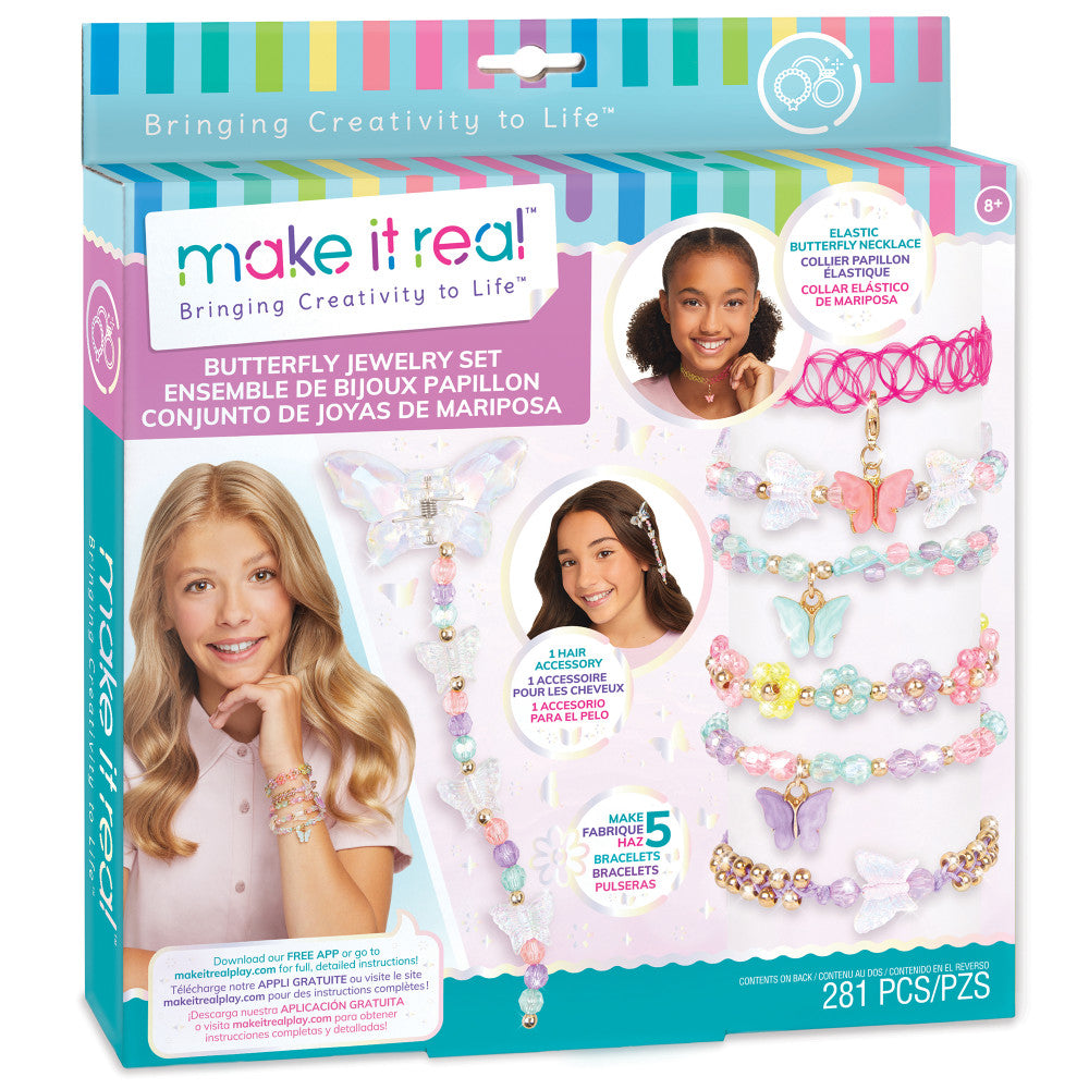 Make It Real Butterfly Bliss DIY Jewelry Making Kit