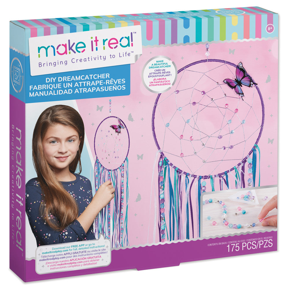 Make It Real Creative DIY Dreamcatcher Craft Kit for Kids