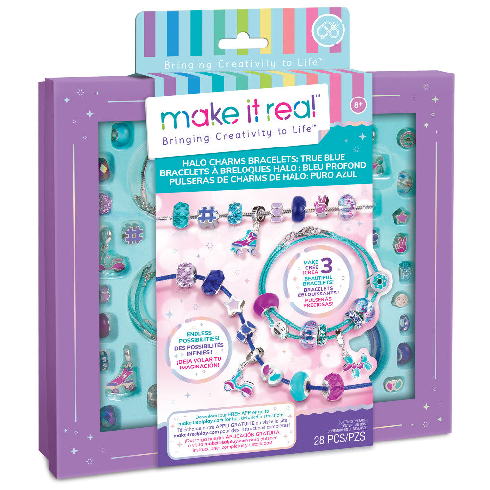 Make It Real Halo Charms DIY Metallic Bracelets Kit