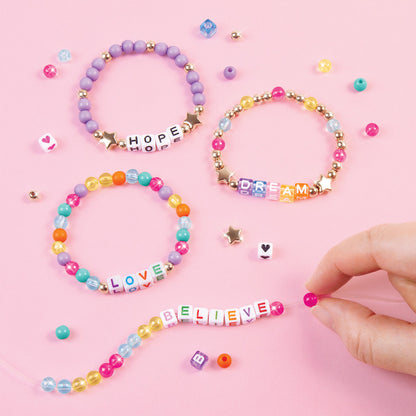 Make It Real: Say Yes! Alphabet Bead Bracelet Set - 1008pc DIY Jewelry Kit