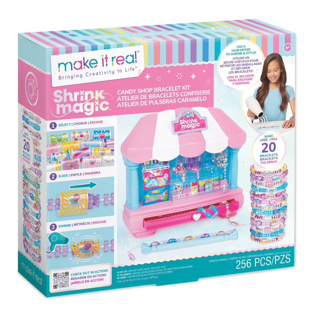 Make It Real Shrink Magic Candy Shop Bracelet Creation Kit for Kids