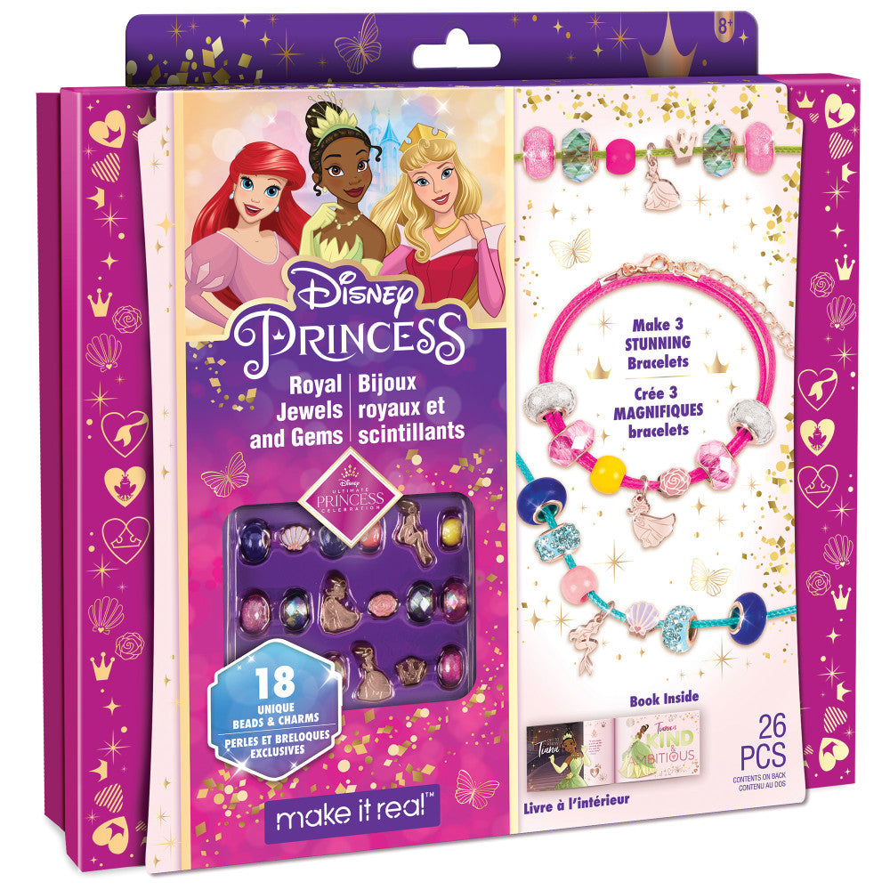 Make It Real Disney Princess Royal Jewels & Gems Bracelet Making Kit