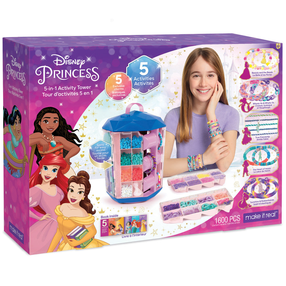 Disney Princess 5-In-1 Activity Tower Jewelry Making Kit