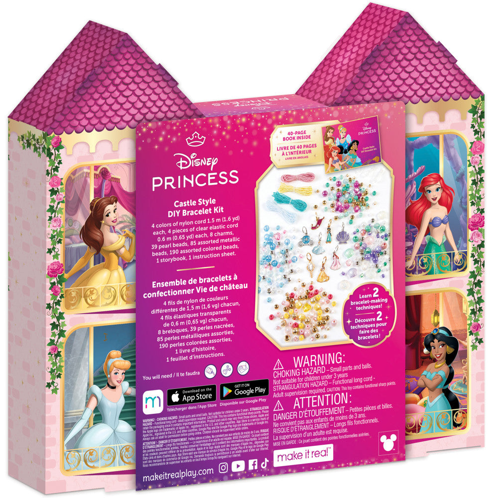 Make It Real: Disney Princess: Castle Style DIY Bracelet Kit - 332 pcs