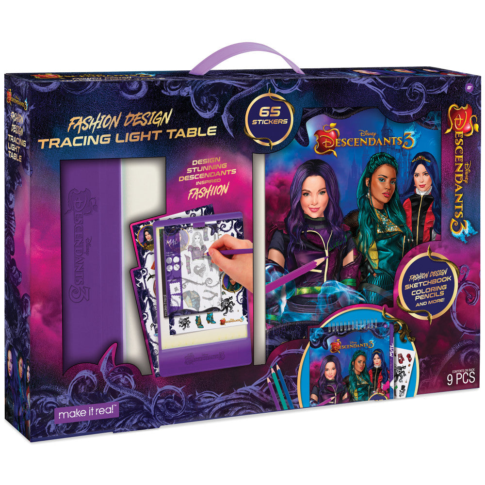 Disney Descendants 3 Fashion Design Tracing Light Table Set