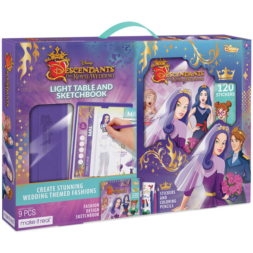 Disney Descendants 3 Royal Wedding Light Table & Sketchbook Set