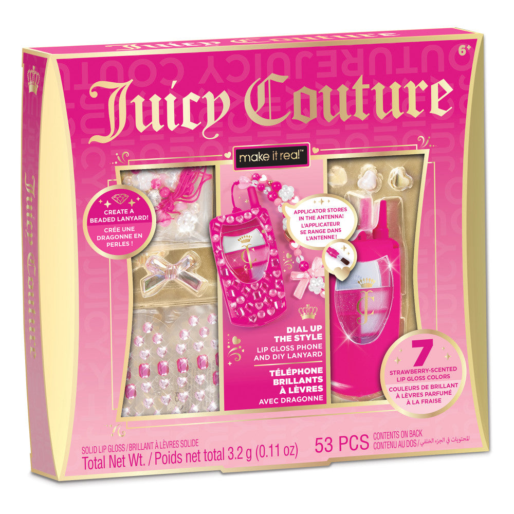 Juicy Couture Dial Up the Style Lip Gloss Phone & DIY Lanyard Kit