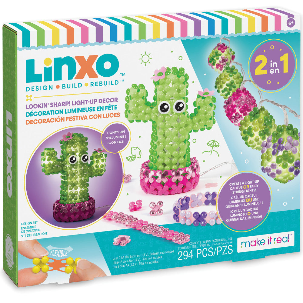 Make It Real: LinXo: Lookin' Sharp! Light-Up Decor - 294pc DIY Craft Kit