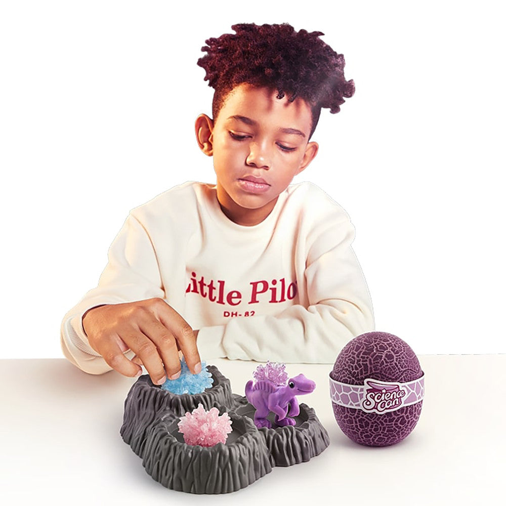 Hape: Science Can: Crystal Dinosaur Growing Kit - Edaphosaurus