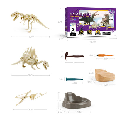 Hape: Science Can: Mesozoic Super Dinosaur Fossil Dig Kit