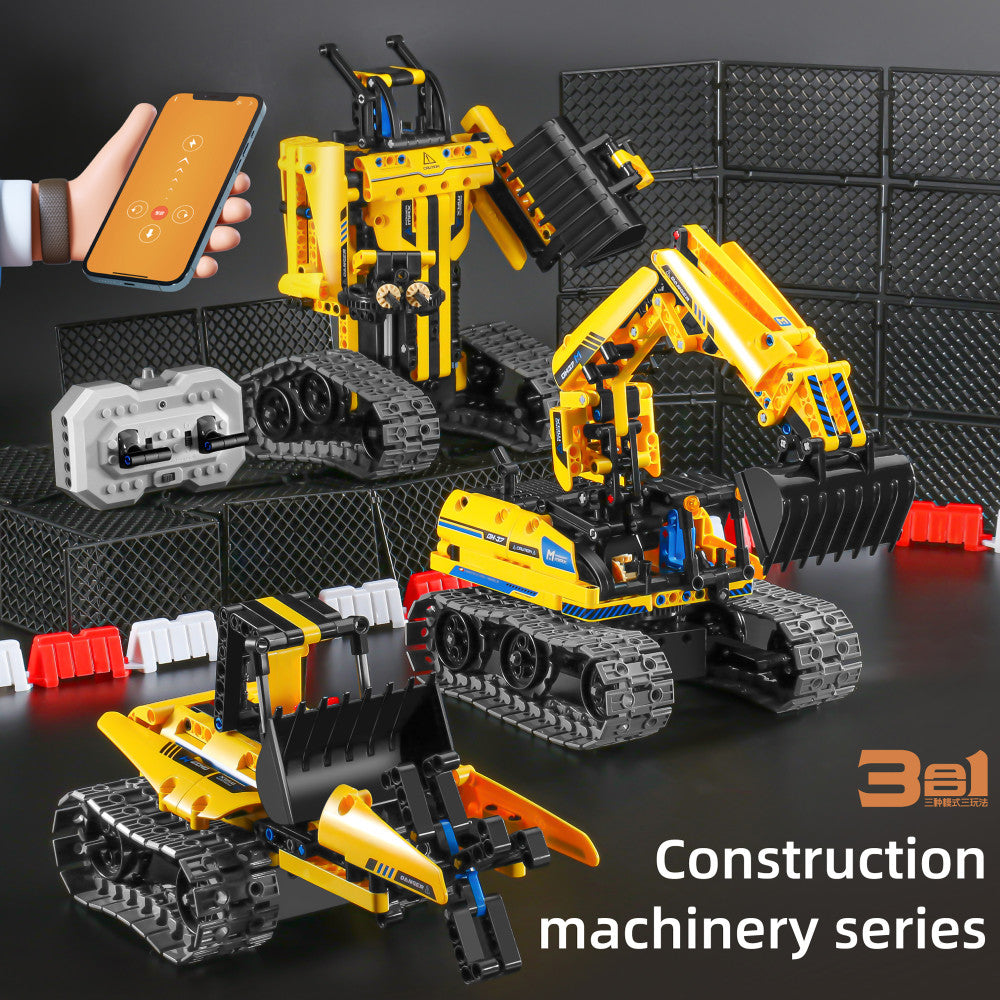 iM.Master STEM Academy: Mechanical Master - R/C 3-In-1: Excavator & Robot - 430pcs